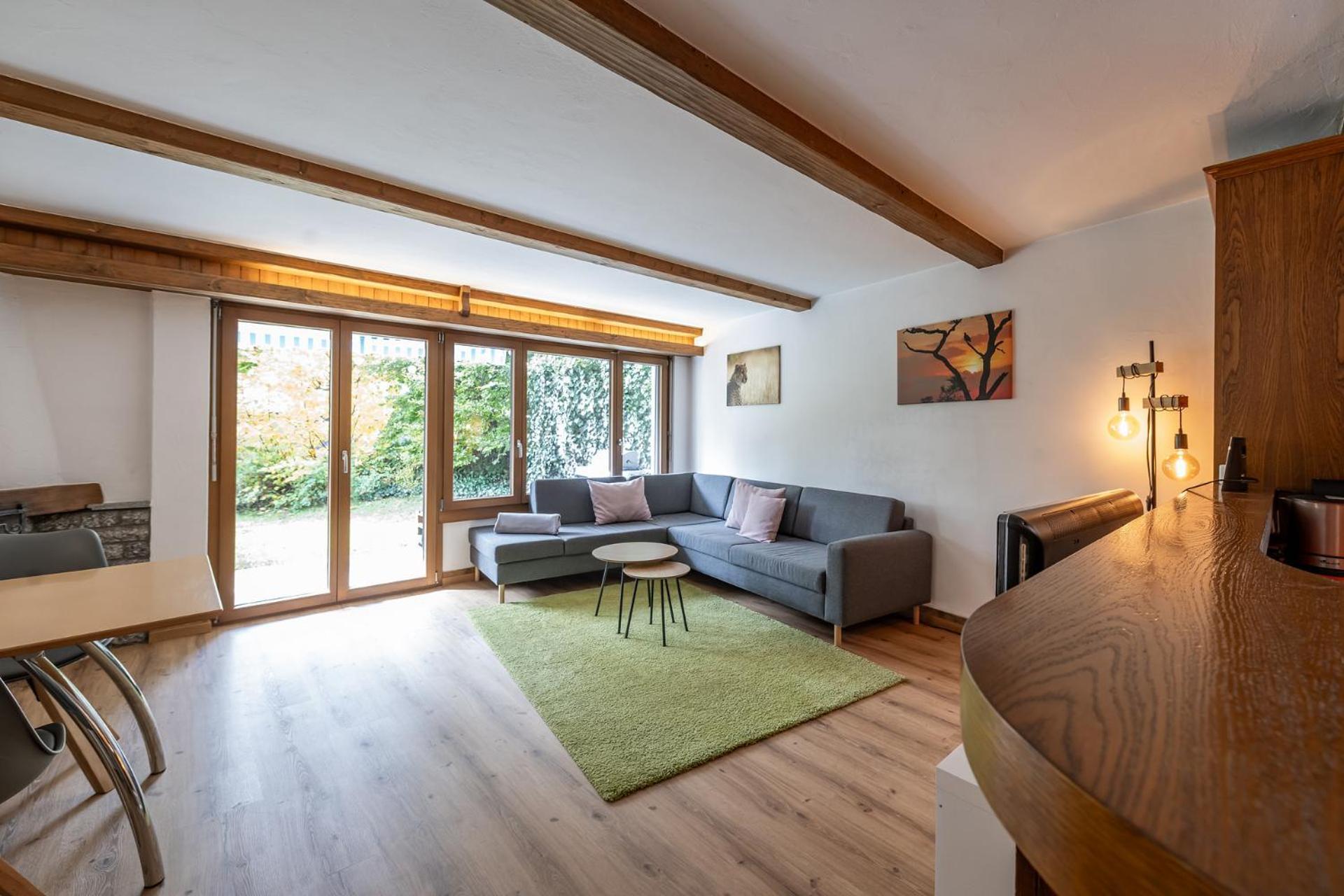 Half Chalet With Garden & Balcony - 2' To Ski Bus Laax Exterior foto